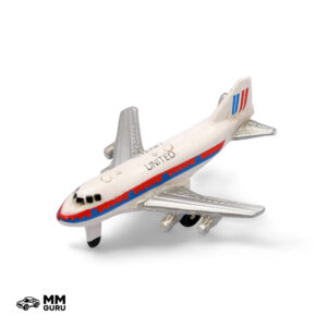 Micro Machines MMGuru Jet Aircraft Boeing 747, White, isometric view
