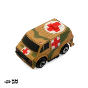 Micro Machines MMGuru Chevrolet ’70s Van, Camo, isometric view