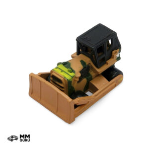 Micro Machines MMGuru Construction - Work Trucks Bulldozer, Camo, isometric view