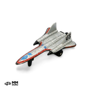 Micro Machines MMGuru Jet Aircraft SR-71 Blackbird, Silver, isometric view