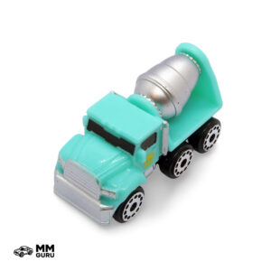 Micro Machines MMGuru Construction - Work Trucks #0180 Cement Mixer, Cyan, isometric view