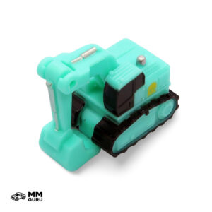 Micro Machines MMGuru Construction - Work Trucks #0181 Excavator, Cyan, isometric view