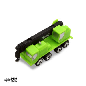Micro Machines MMGuru Construction - Work Trucks #0186 Crane, Green, isometric view
