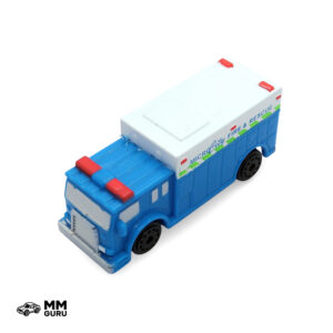 Micro Machines MMGuru Firefighters - Rescue #0191 Heavy Duty Truck, Blue, isometric view