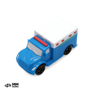 Micro Machines MMGuru Ambulances #0192 Ambulance, Blue, isometric view