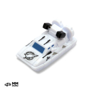 Micro Machines MMGuru JMM #0199 Hovercraft, White, isometric view