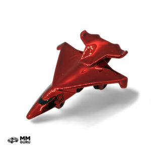 Micro Machines MMGuru Jet Aircraft #0201 Viper, Red Chrome, isometric view