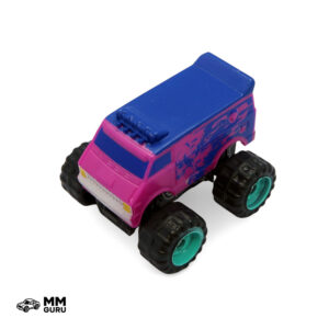 Micro Machines MMGuru JMM #0288 Skyhigh Van, Blue Pink, isometric view