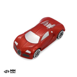Micro Machines MMGuru Bugatti #0296 Veyron, Red, isometric view