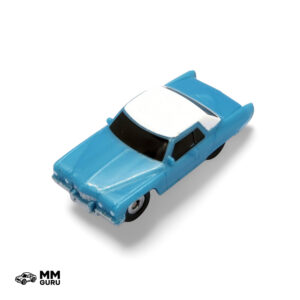 Micro Machines MMGuru Cadillac #0301 ’72 Coupe DeVille, Cyan, isometric view