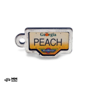 Micro Machines MMGuru License Plates Georgia – Peach, isometric view