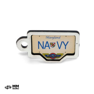 Micro Machines MMGuru License Plates Maryland – Navy, isometric view