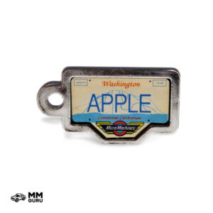 Micro Machines MMGuru License Plates Washington – Apple, isometric view