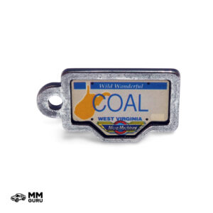 Micro Machines MMGuru License Plates West Virginia – Coal, isometric view
