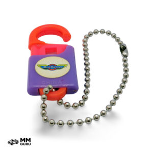 Micro Machines MMGuru License Plates Keyring, isometric view