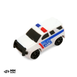Micro Machines MMGuru Police #0071 Police SUV, White, isometric view