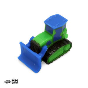 Micro Machines MMGuru Construction - Work Trucks #0072 Bulldozer, Blue Green, isometric view