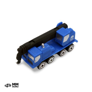 Micro Machines MMGuru Construction - Work Trucks #0081 Crane, Blue, isometric view