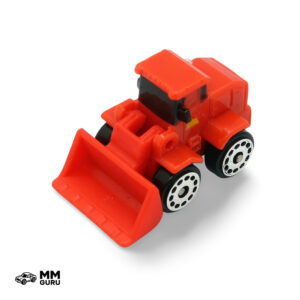 Micro Machines MMGuru Construction - Work Trucks #0084 Front-End Loader, Red, isometric view