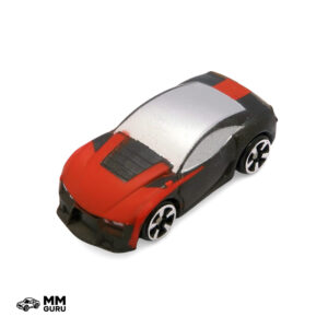 Micro Machines MMGuru JMM #0157 Kestrel, Black Red, isometric view
