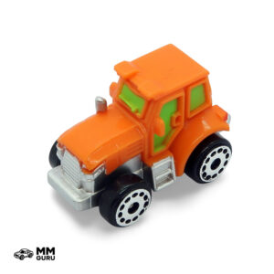 Micro Machines MMGuru Farm #0160 Tractor, Orange, isometric view