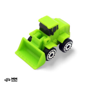 Micro Machines MMGuru Construction - Work Trucks #0161 Front-End Loader, Green, isometric view