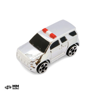 Micro Machines MMGuru Firefighters - Rescue #0166 Command SUV, Silver Chrome, isometric view