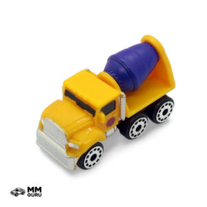 Micro Machines MMGuru Construction - Work Trucks #0269 Cement Mixer, Yellow, isometric view