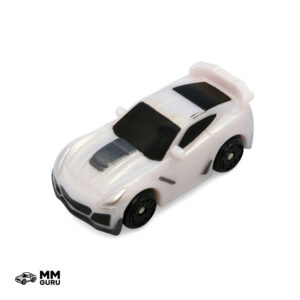 Micro Machines MMGuru Chevrolet #0313 2019 Corvette ZR1, Grey White, isometric view