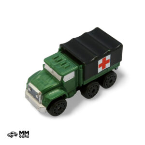Micro Machines MMGuru Construction - Work Trucks #0376 Cargo Truck, Green, isometric view