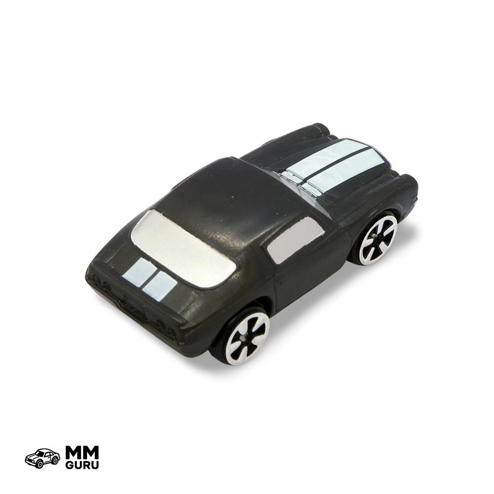 Micro Machines MMGuru Chevrolet #0381 ’71 Camaro, Black, isometric view