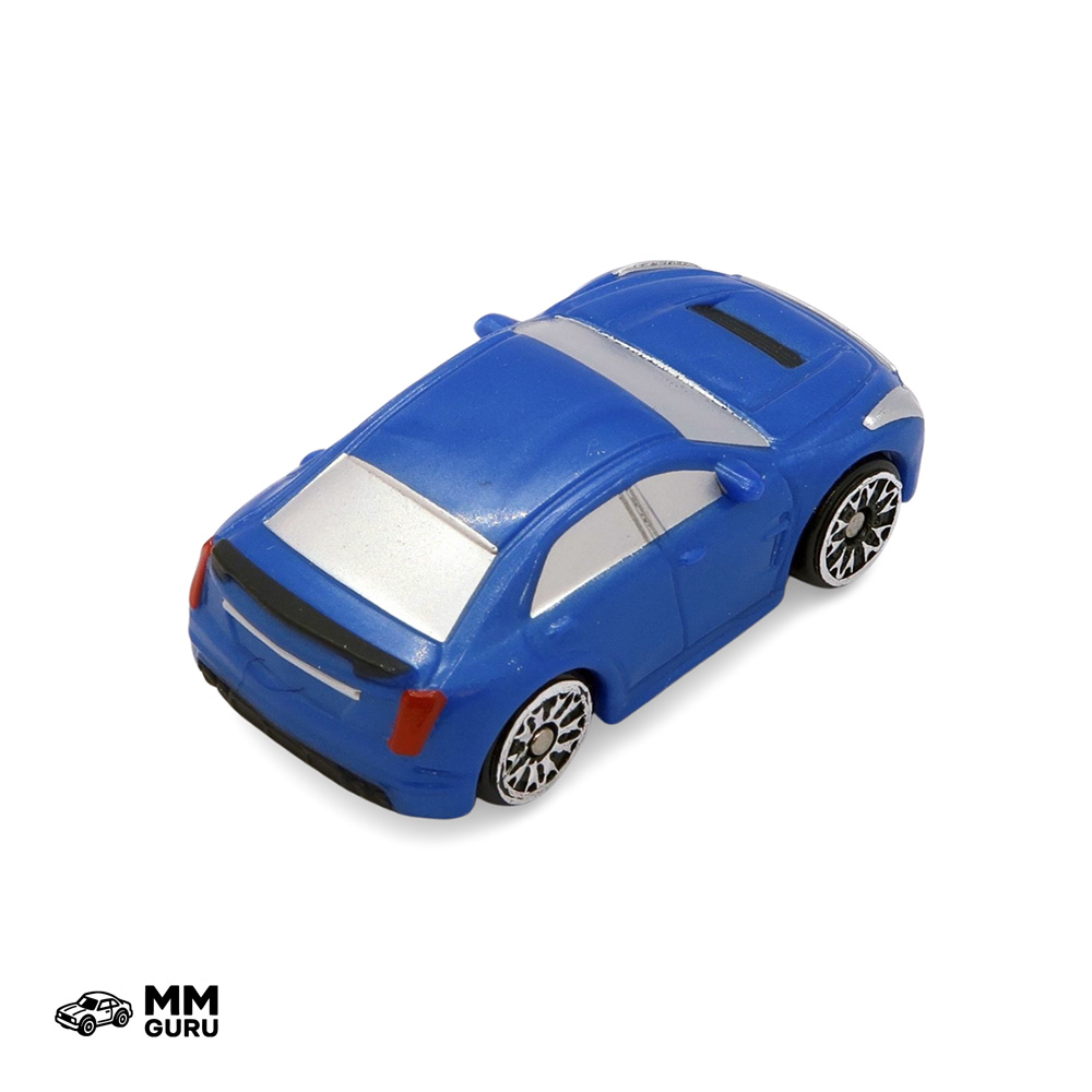 Micro Machines MMGuru Cadillac #0383 2019 CTS V, Blue, isometric view