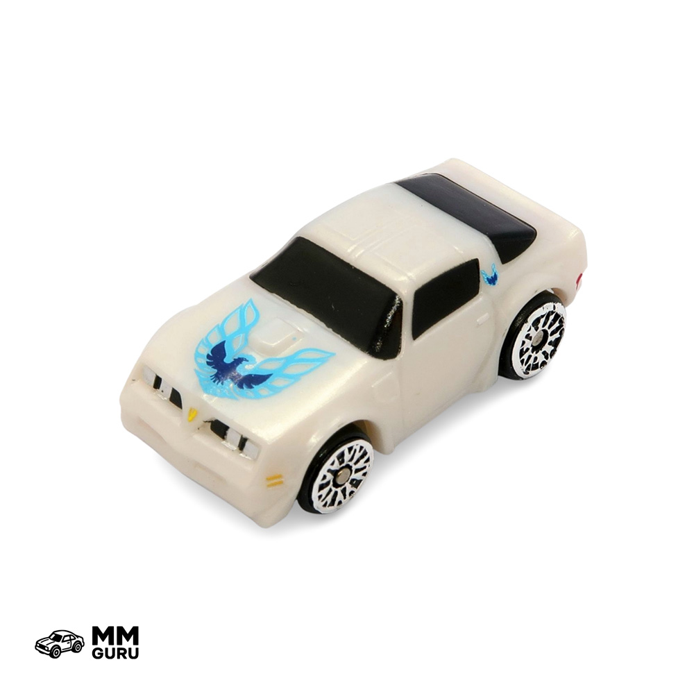Micro Machines MMGuru Pontiac #0384 ’77 Trans Am, White, isometric view