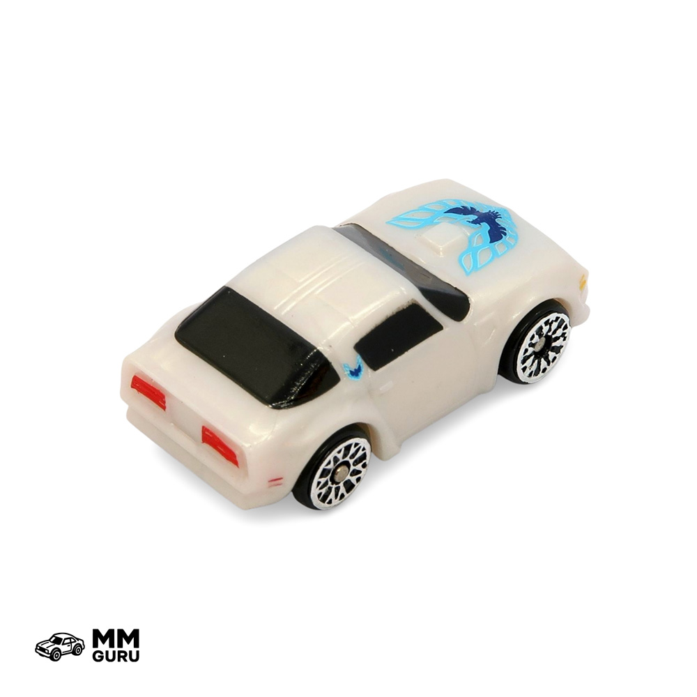 Micro Machines MMGuru Pontiac #0384 ’77 Trans Am, White, isometric view