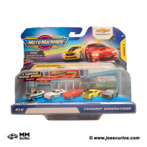 Micro Machines MMGuru 2021 2021-World Pack-16-Camaro Generations RARE, isometric view