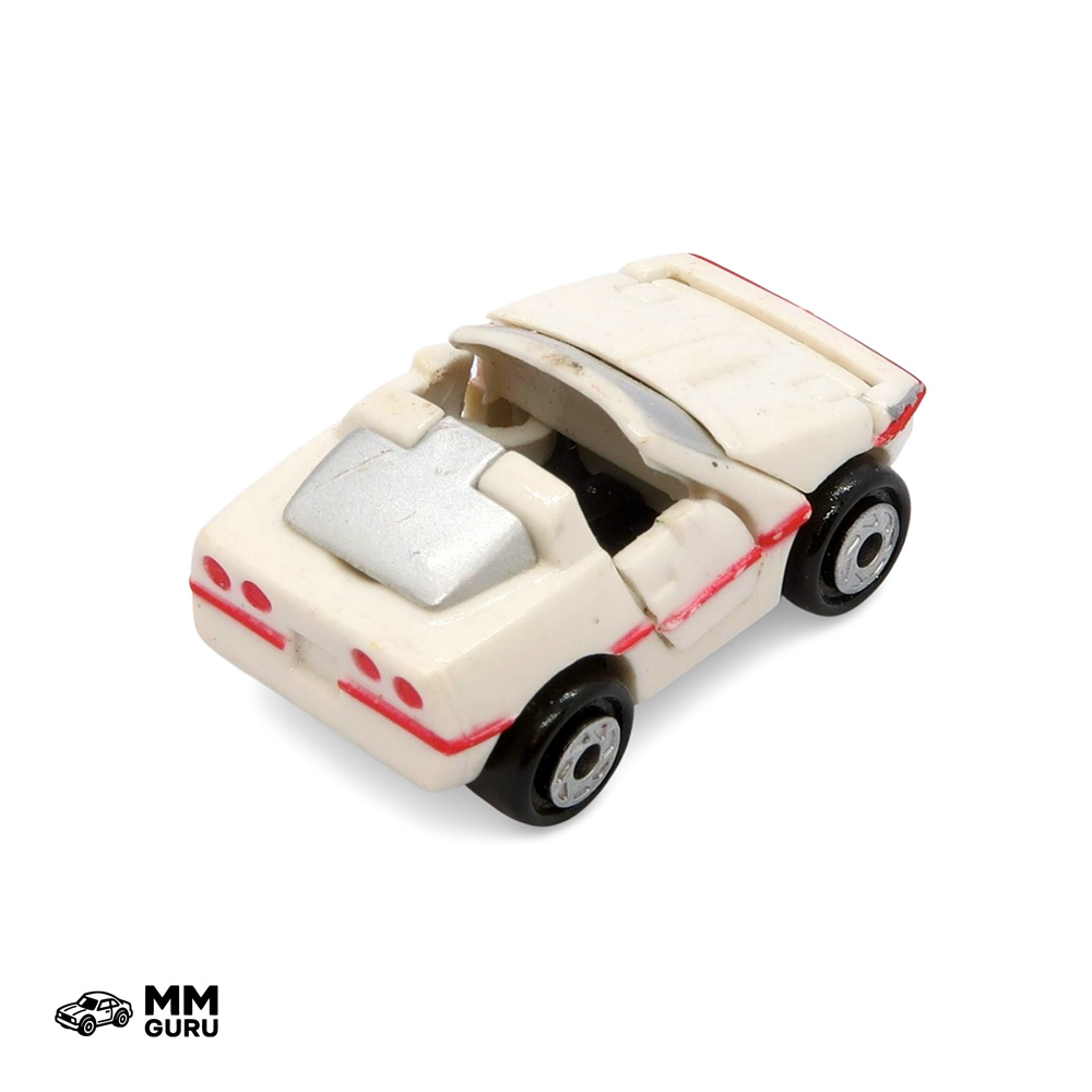 Micro Machines MMGuru Deluxe ’80s Corvette, White, isometric view