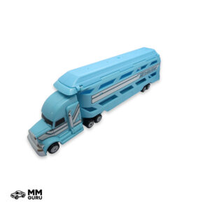Micro Machines MMGuru JMM #0129 Mini Vehicle Hauler, Cyan, isometric view