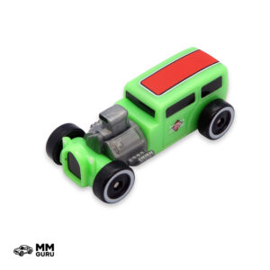 Micro Machines MMGuru JMM #0130 Rat Rod, Green, isometric view