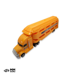 Micro Machines MMGuru JMM #0214 Mini Vehicle Hauler, Yellow, isometric view