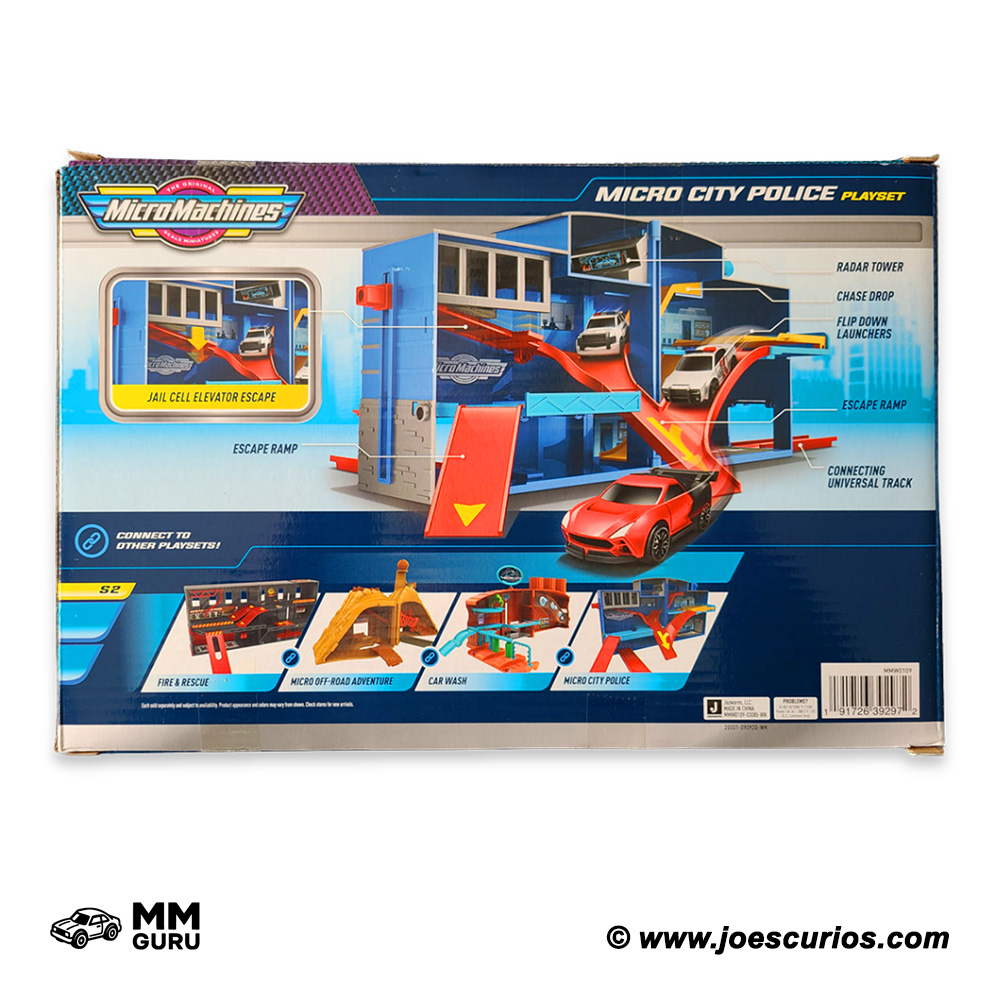 Micro Machines MMGuru 2021 2021-Micro City Police expanding playset, isometric view