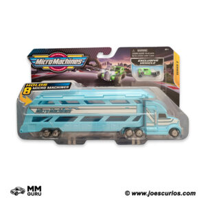 Micro Machines MMGuru 2021 2021-Mini Vehicle Hauler Light Blue, isometric view