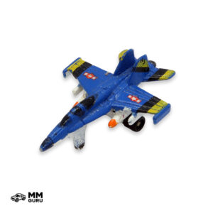 Micro Machines MMGuru Sun Color Changers F-18 Hornet, Blue, isometric view