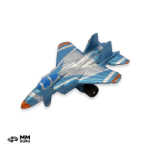 Micro Machines MMGuru Sun Color Changers F-15 Eagle, Blue Silver, isometric view