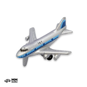 Micro Machines MMGuru Sun Color Changers Boeing 747, Silver, isometric view
