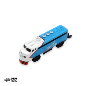 Micro Machines MMGuru Trains Super Chief F-9 Locomotive, Cyan White, isometric view