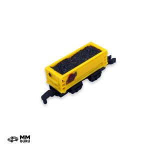 Micro Machines MMGuru Trains Ore Car, Yellow, isometric view