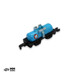 Micro Machines MMGuru Trains Tanker Car, Cyan, isometric view