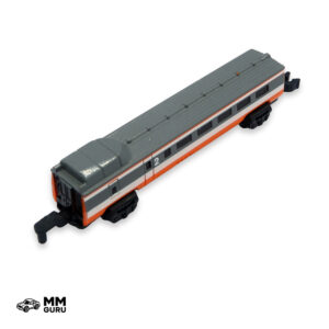 Micro Machines MMGuru Trains Coach Type 5, Grey Orange, isometric view