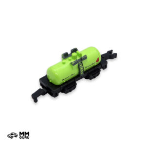 Micro Machines MMGuru Trains Tanker Car, Green, isometric view